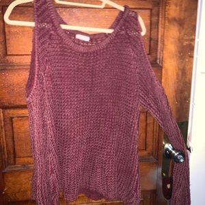 cold shoulder sweater